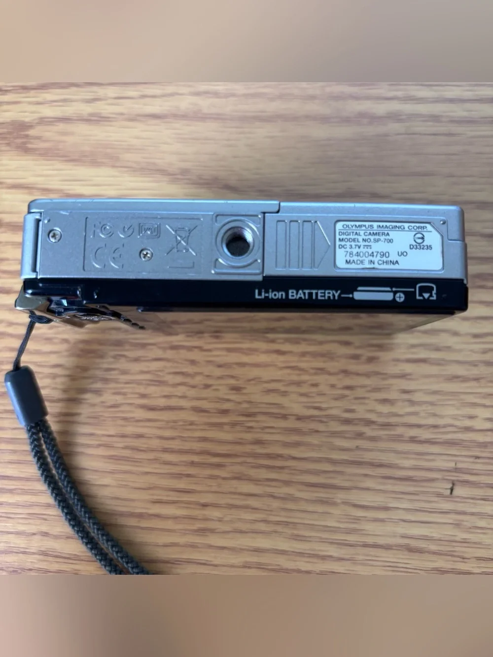 Olympus Silver SP-700 Compact Digital Camera Front View